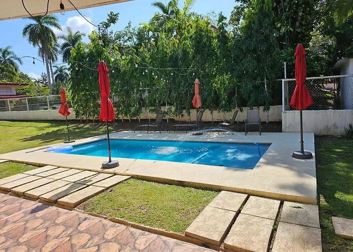 Oasis With Pool Near Panama Canal